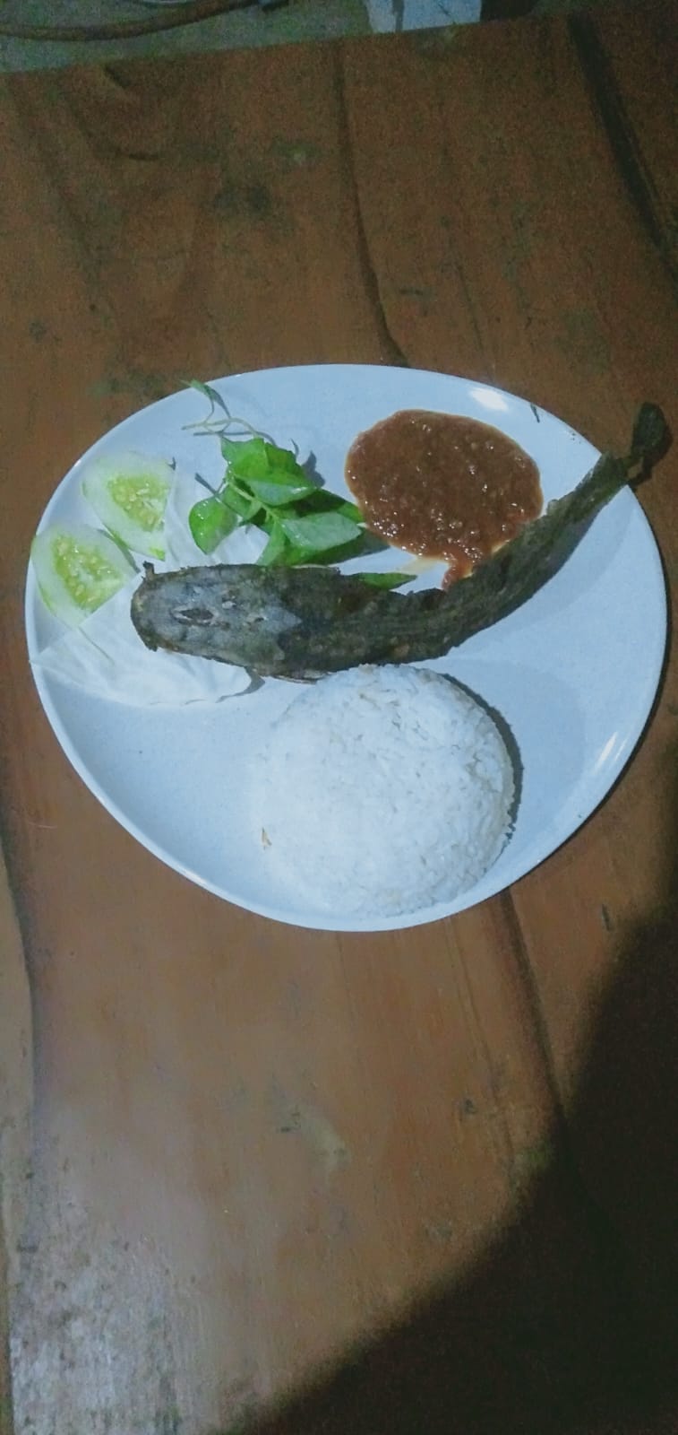 Pecel Lele+Nasi